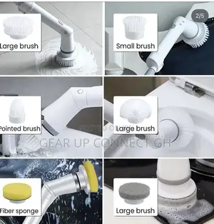 6in1 Rotating Spin Scrubbing Brush
