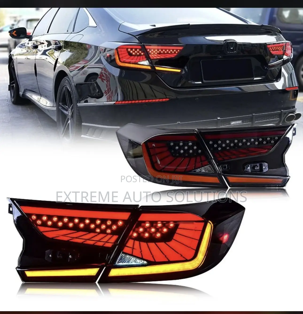 2018-2020 Honda Accord Smoked Dynamic Tail Lights