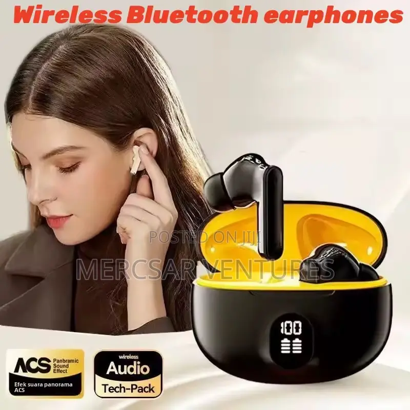 New Tws Wireless Headphones Bluetooth Led Digital Earphones
