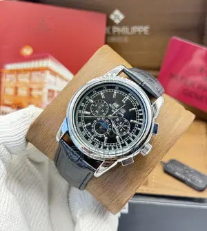 Patek Philippe Geneve Chronograph Moonphase Mechanical Watch for Men
