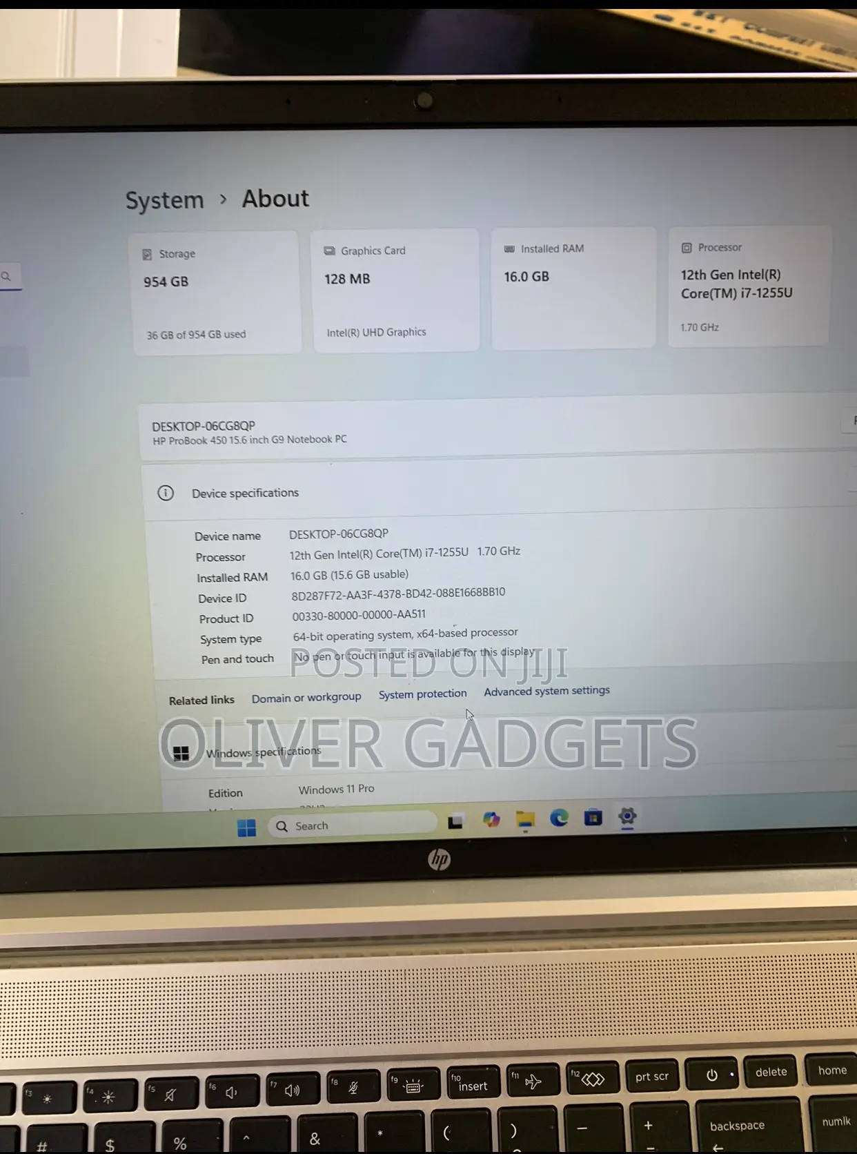 Laptop HP ProBook 450 G9 16GB Intel Core i7 SSD 1T
