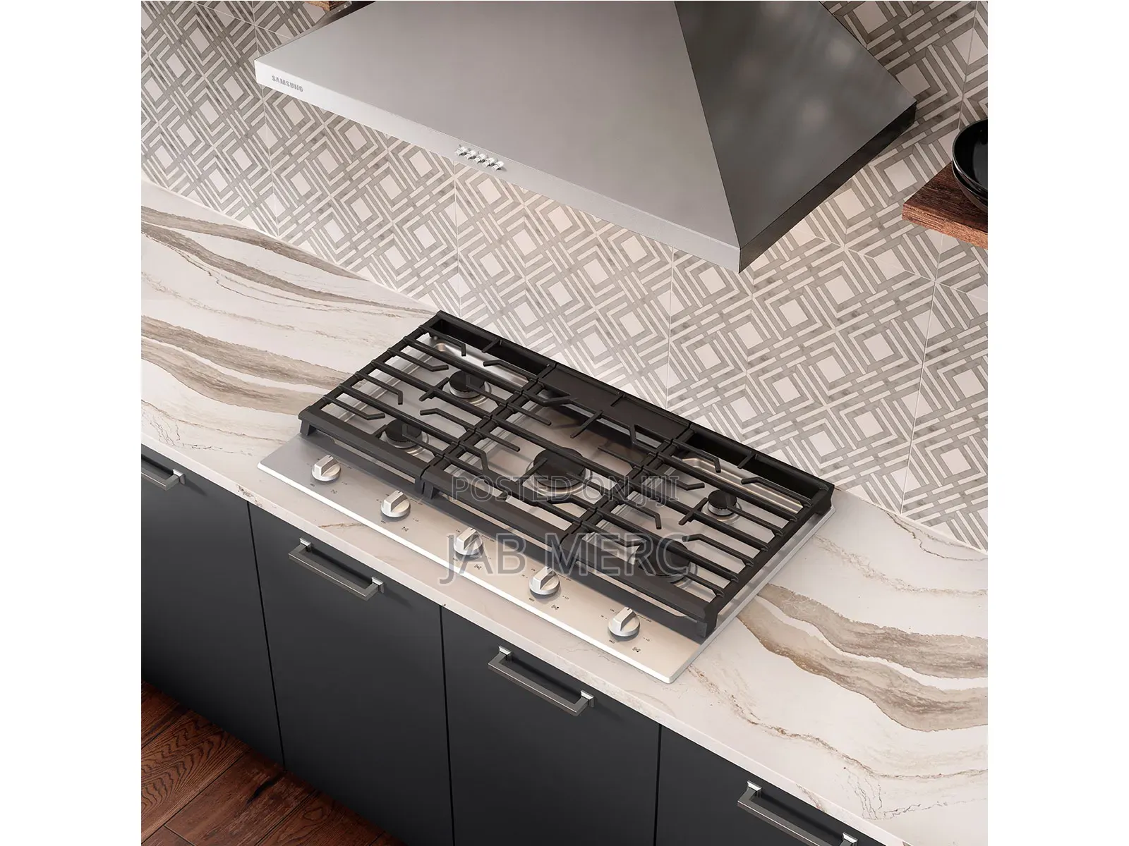 90cm Samsung Gas Cooktop Cast Iron Crates Stainless Steel Quality