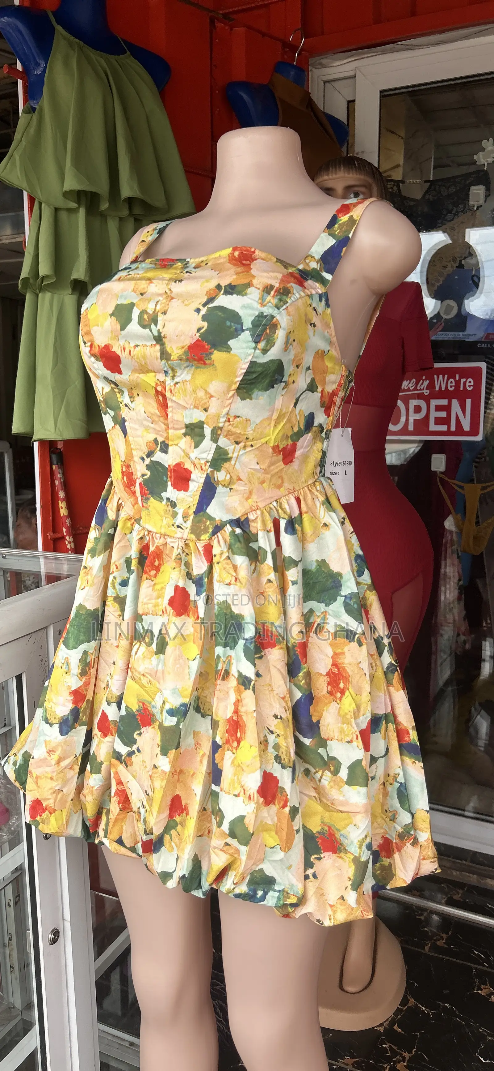 Floral-Print Dress Colors Short Dress