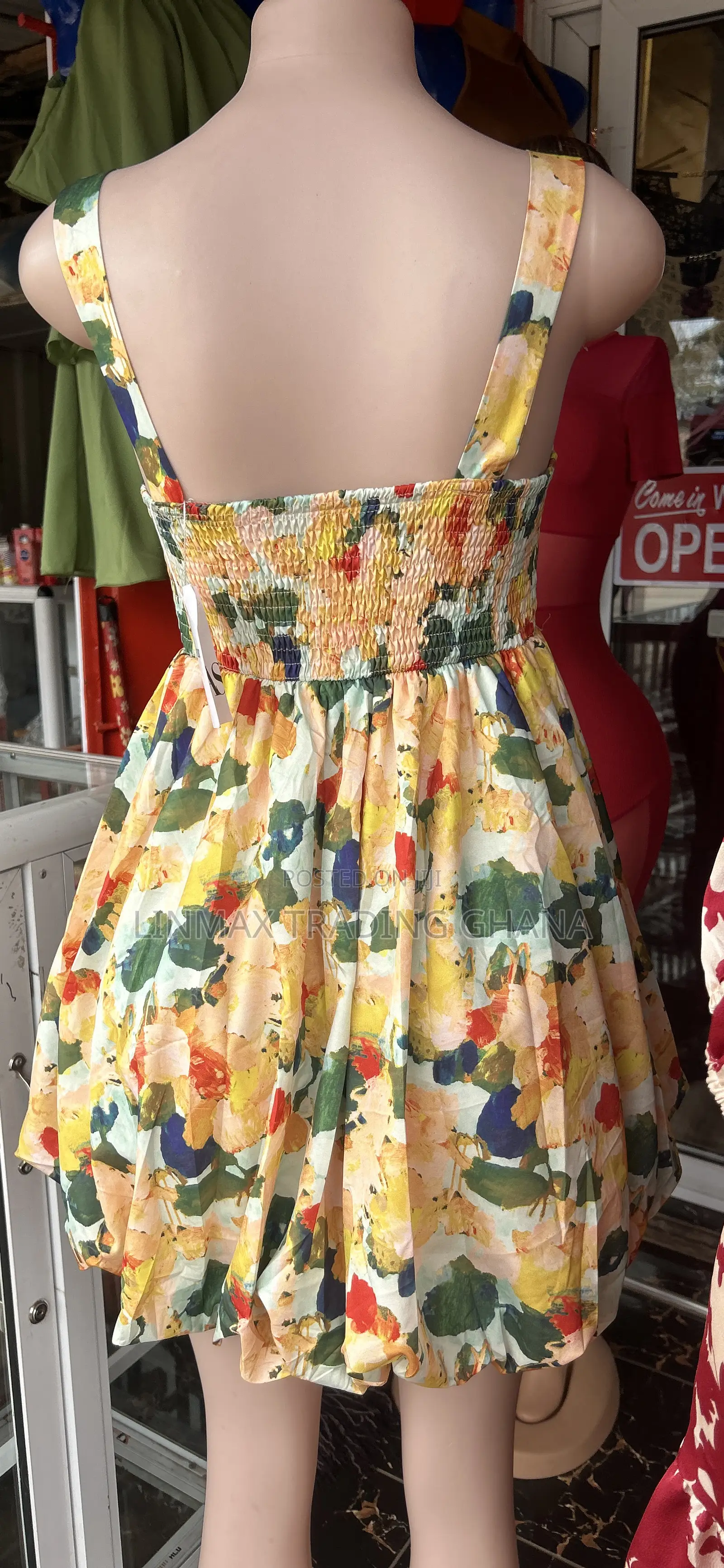 Floral-Print Dress Colors Short Dress