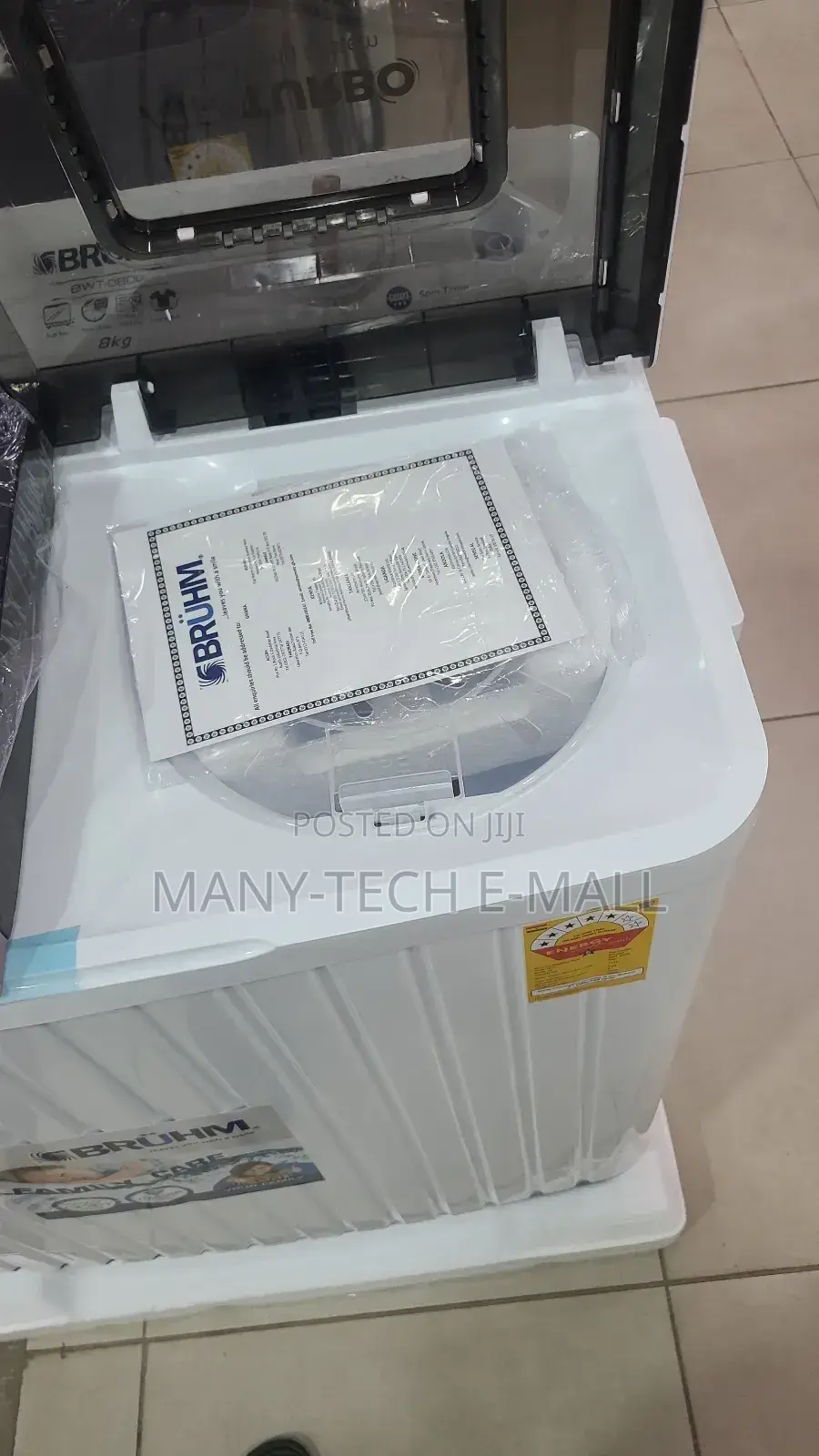 White Bruhm Washing Machine