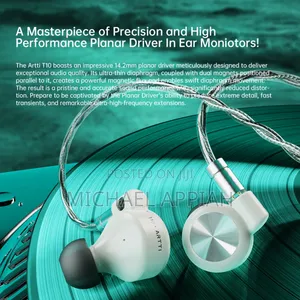 Artti T10 14.2mm Planar Magnetic in-Ear Monitor With Grave Audio Dac