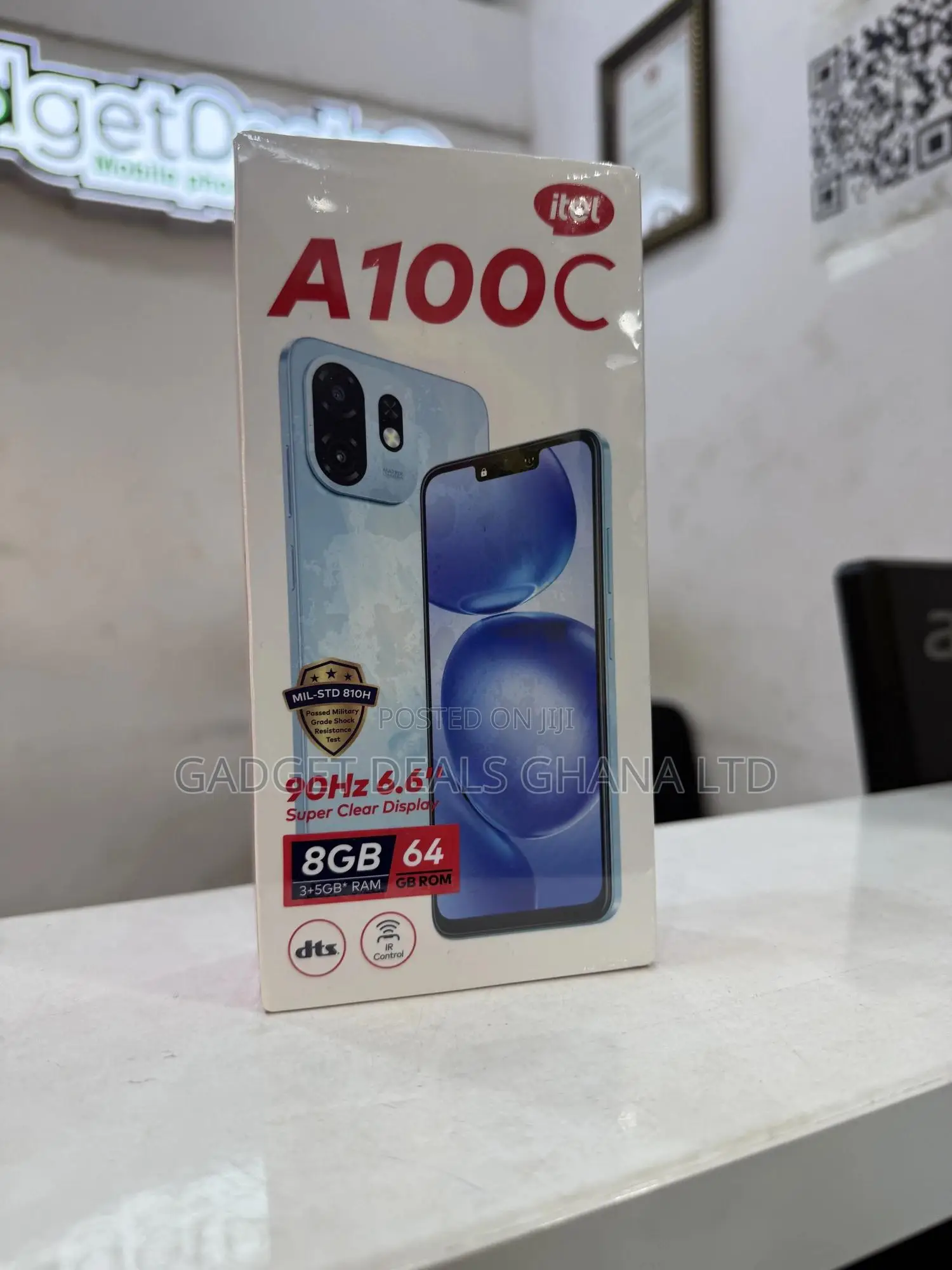 New Itel A100C 64 GB Black