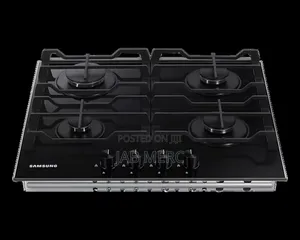 Samsung 60cm Gas Hob Cooktop With 4 Burners and Powerful Heat, Black