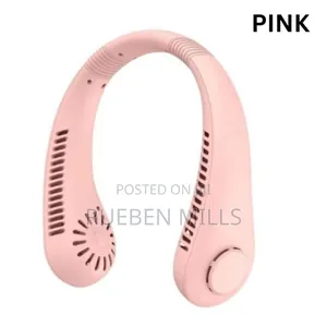 Pink X5 Portable Travel Neck Fan for Men and Women