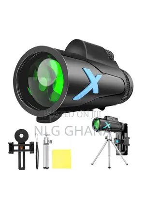 12x50 High Power Hd Monocular Roof Prism Green Film Coated. Tvx22944