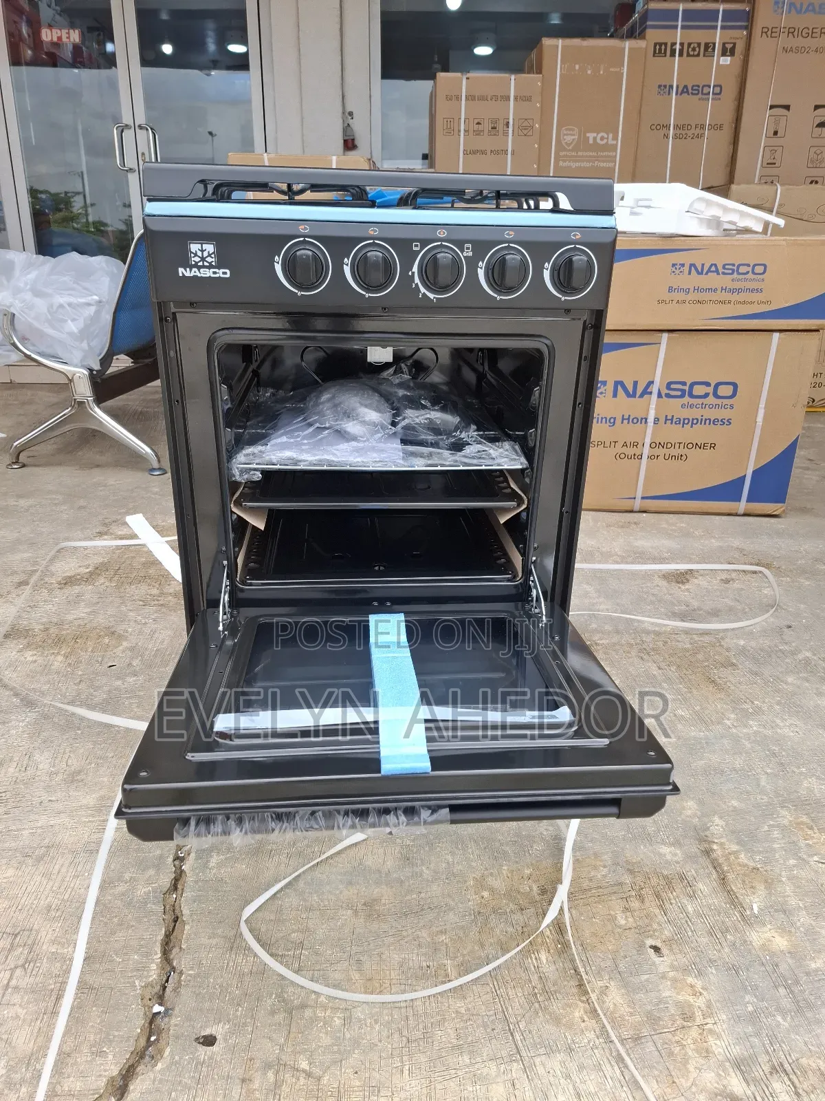 Oven and Grill Nasco Gas Cooker 4 Burners Brand New Available