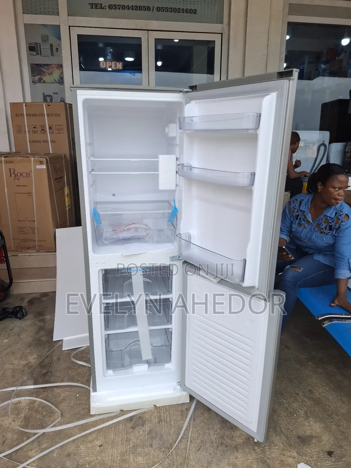 TCL 421litres Frozen Compartment Bottom Freezer With Ice Maker Availab
