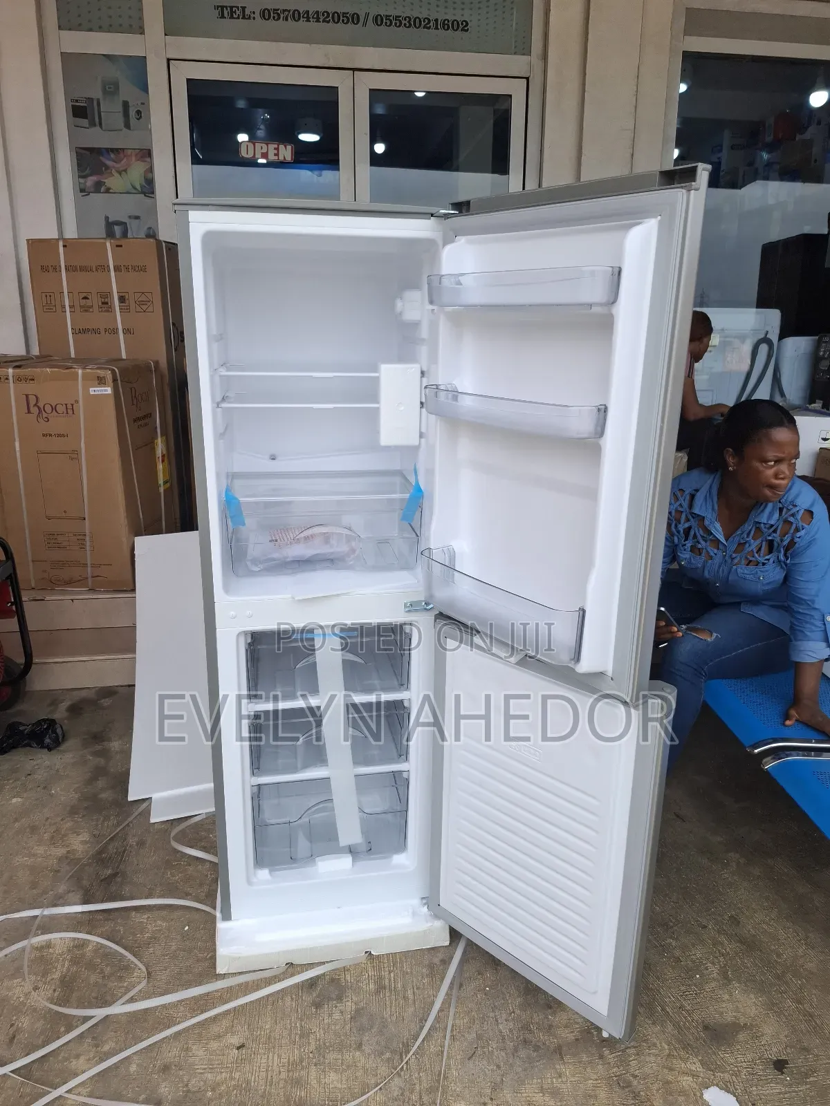 TCL 421litres Frozen Compartment Bottom Freezer With Ice Maker Availab