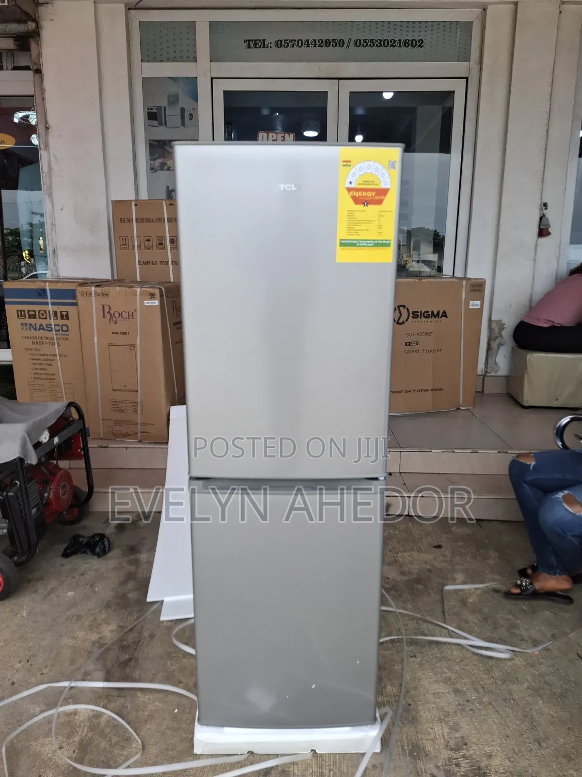 Fast Frozen TCL 142ltrs Bottom Freezer With Interior Light Available