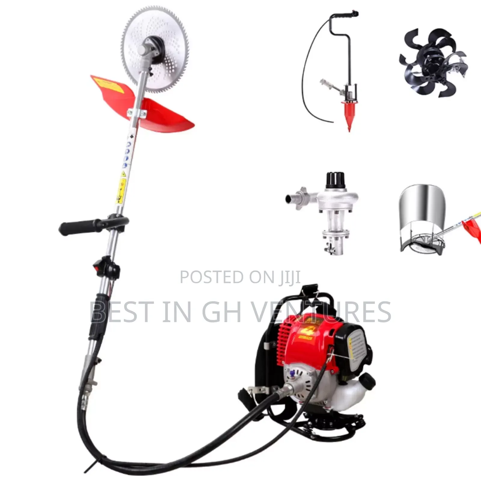 Heavy Duty Farm Weeder, Earth Auger, Grass Catcher, Water Pump, Tiller