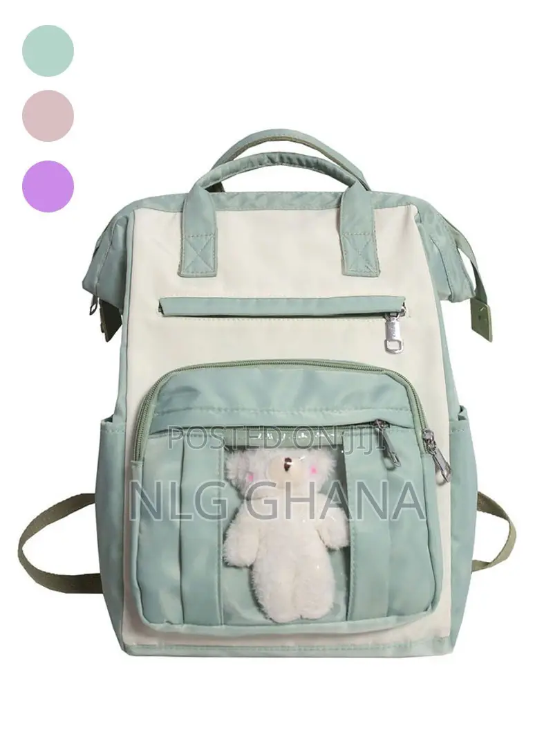 15.6" Large Women's Waterproof Backpack With a Small White. Ghx1308