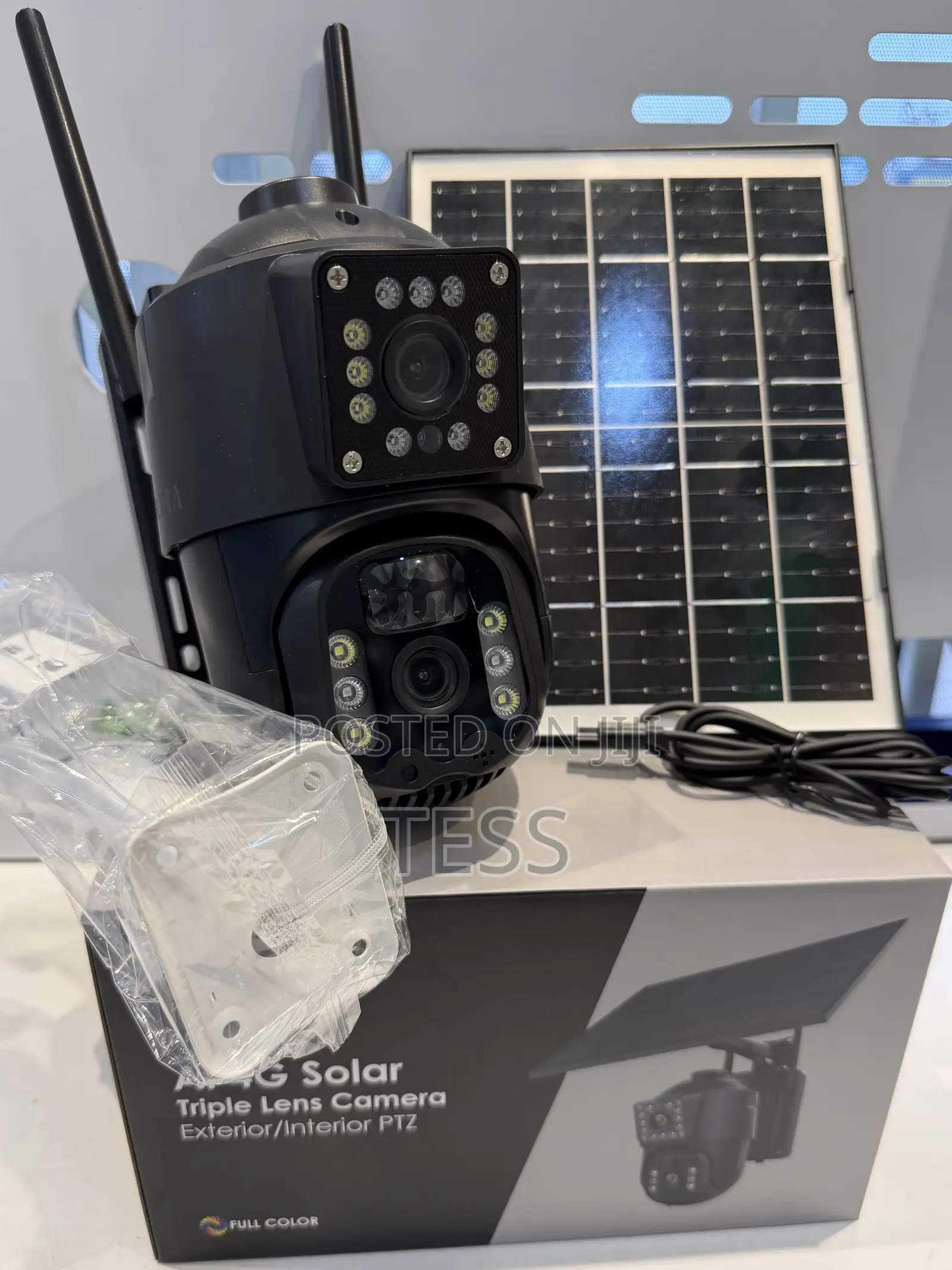 Solar 4g Sim Camera Dual Lens 6mp Full Color 2 Way Audio