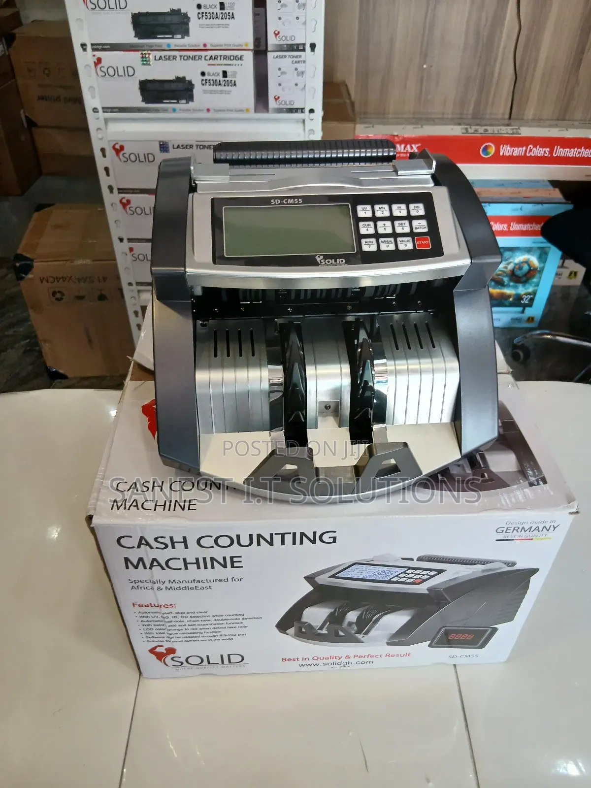 Money Counting Machine With Counterfeit Detection
