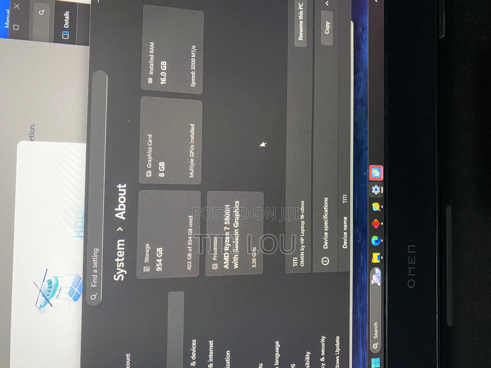 Laptop HP Omen 16 16GB AMD Ryzen 7 SSD 1T