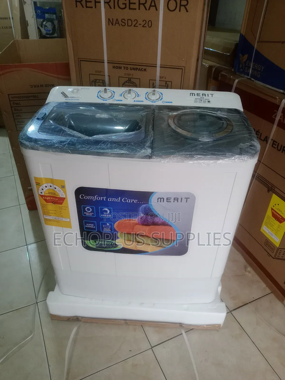 Merit 8kg Washing Machine/Twin Tub