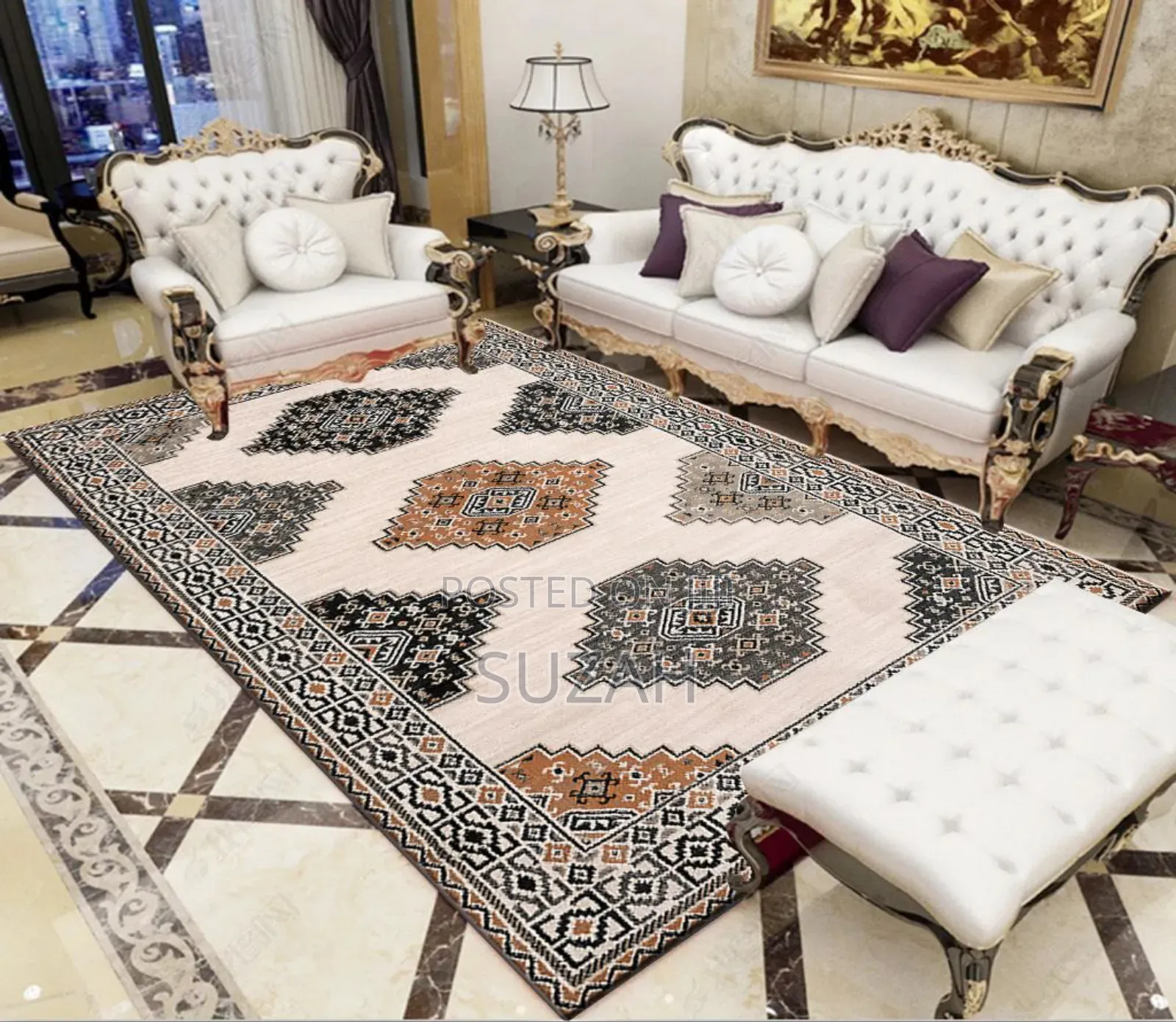 Soft Textured Woolen Rug