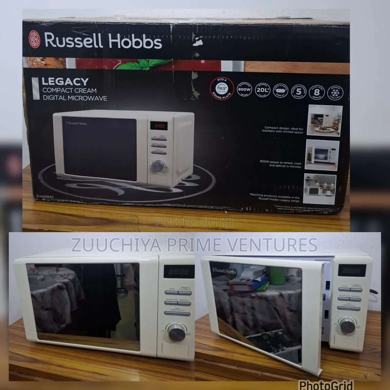 20.L Russell Hobbs Digital Legacy Cream Microwave From Uk