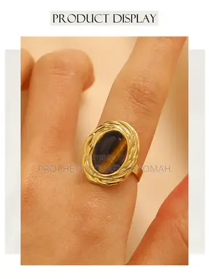 Tiger Eye Ring Stainless Steel