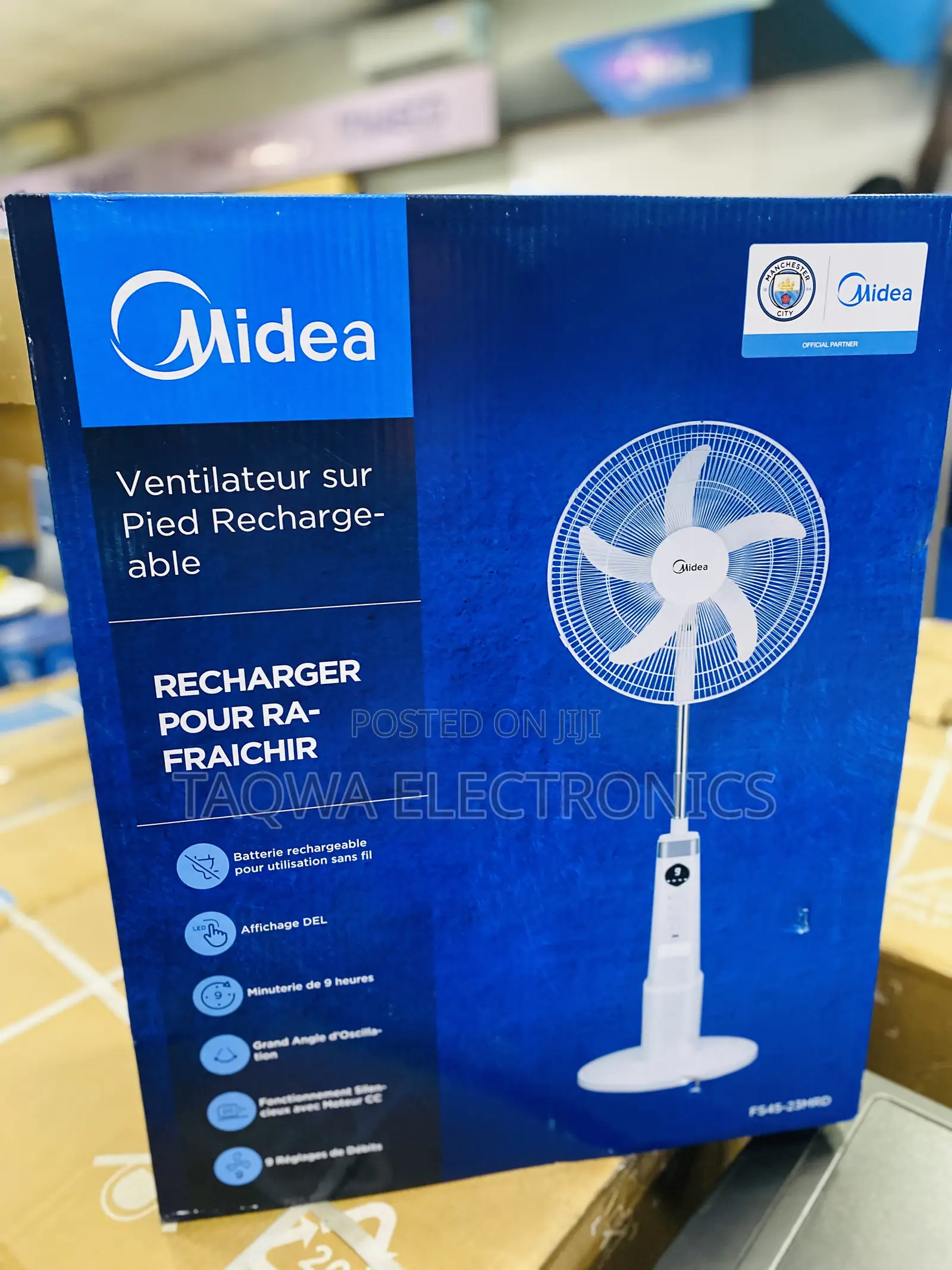 Cordless Midea Rechargeable Fan