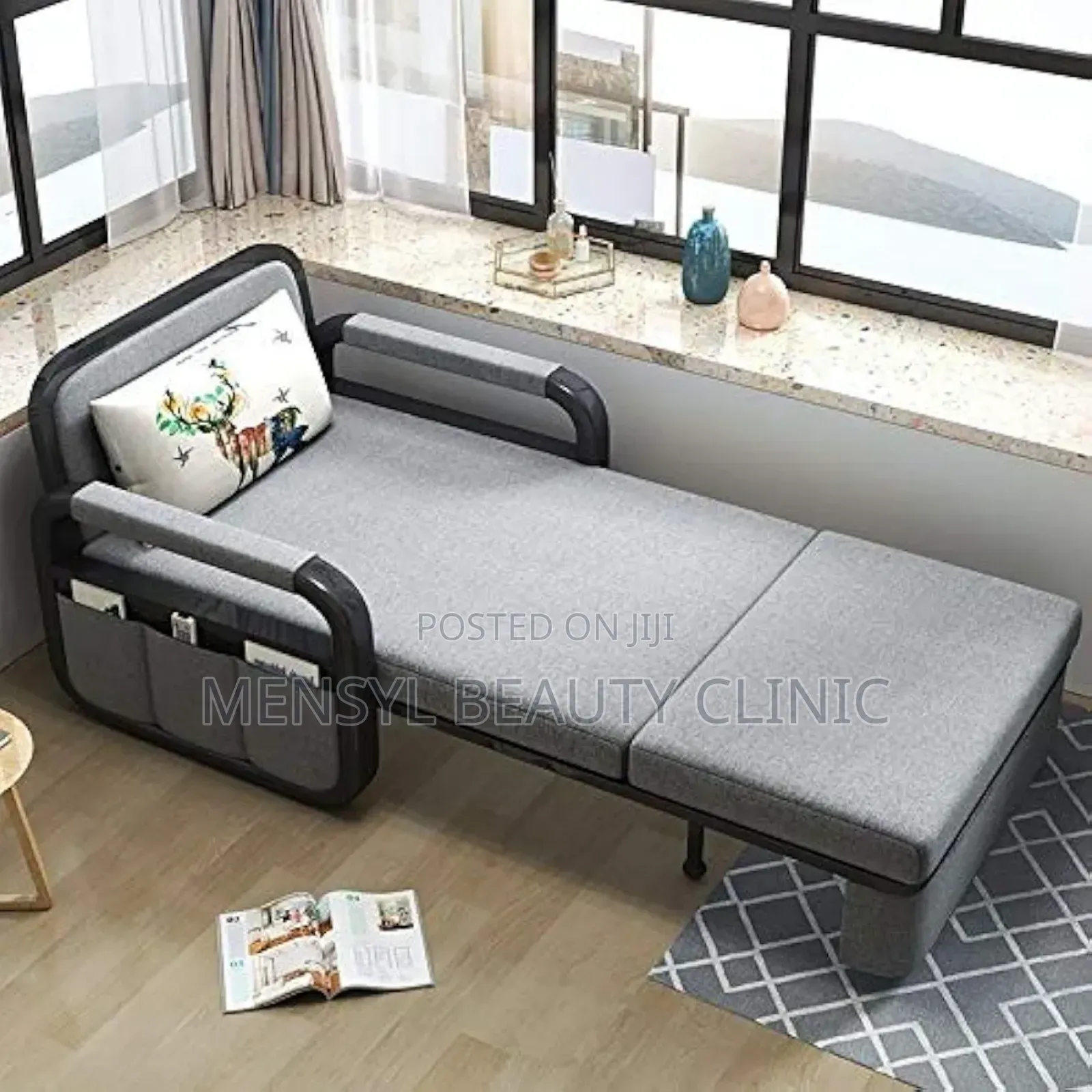 Heavy Duty Sofa Bed Double Bed Made With Metal Wood Have Storage