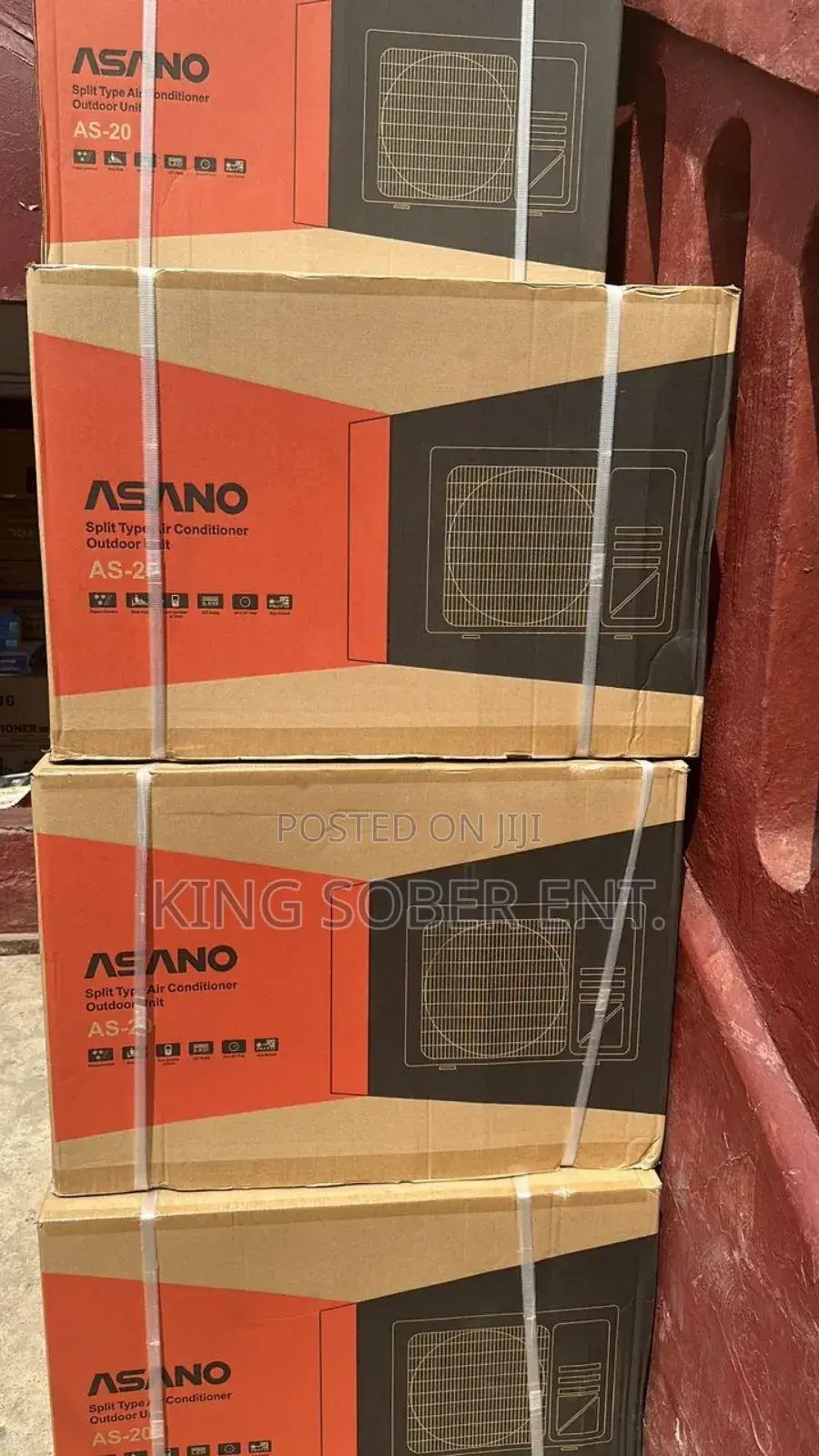 Asano Air Conditioner 
1.5hp. 2,700gh