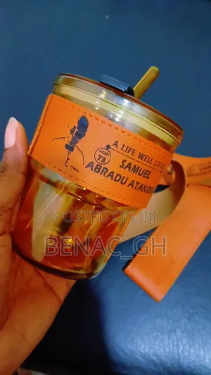Souvenir Leather Glass Mug Printing