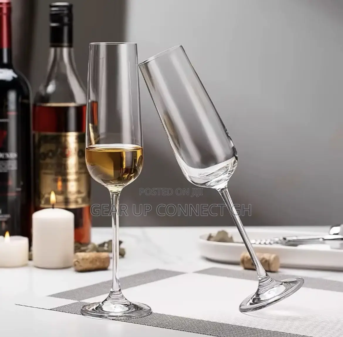 6piece Crystal Champagne Glass