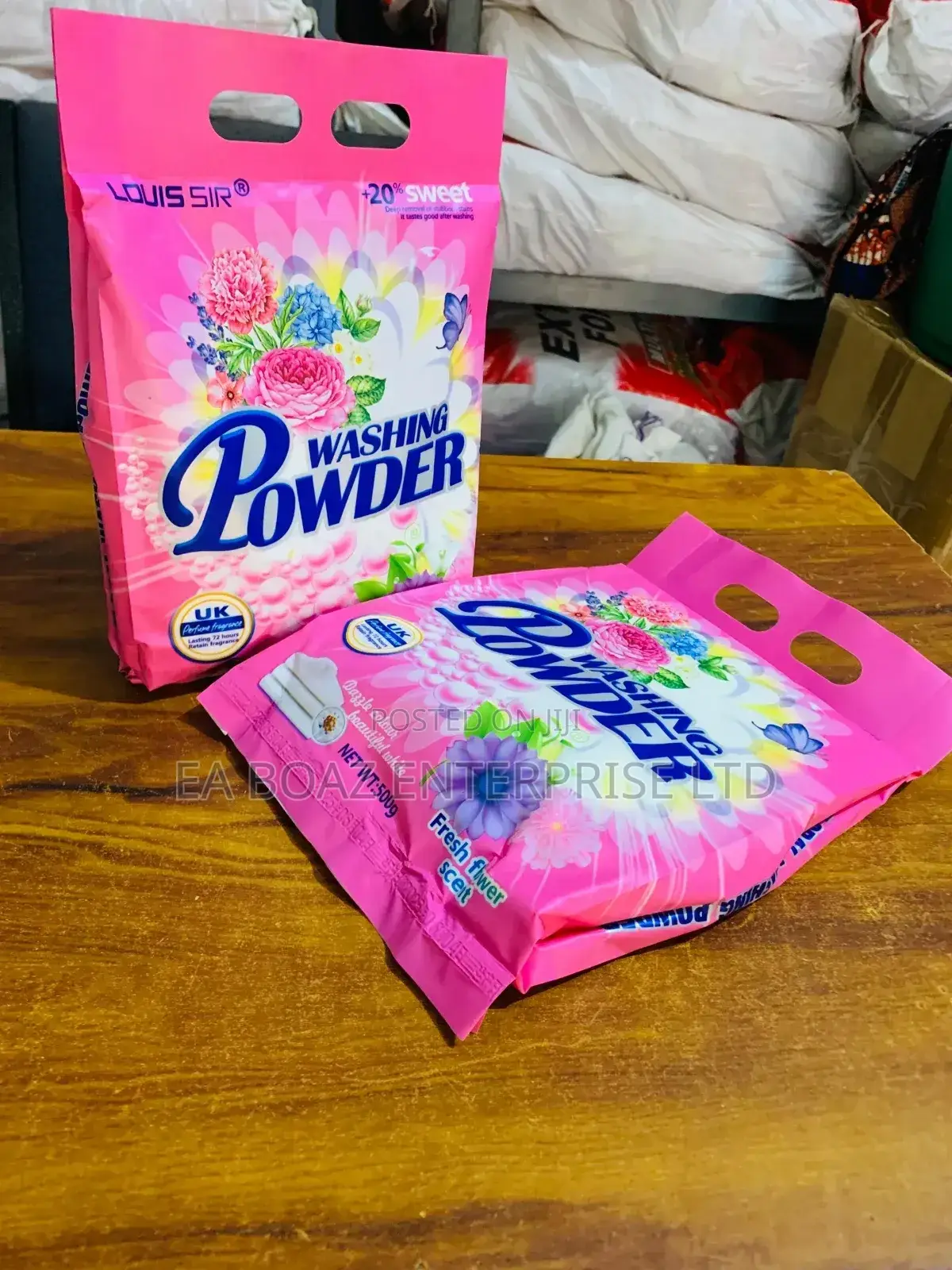 Fresh Flower Scent 20% Uk Fragrance Perfume Washing Powder, 500g