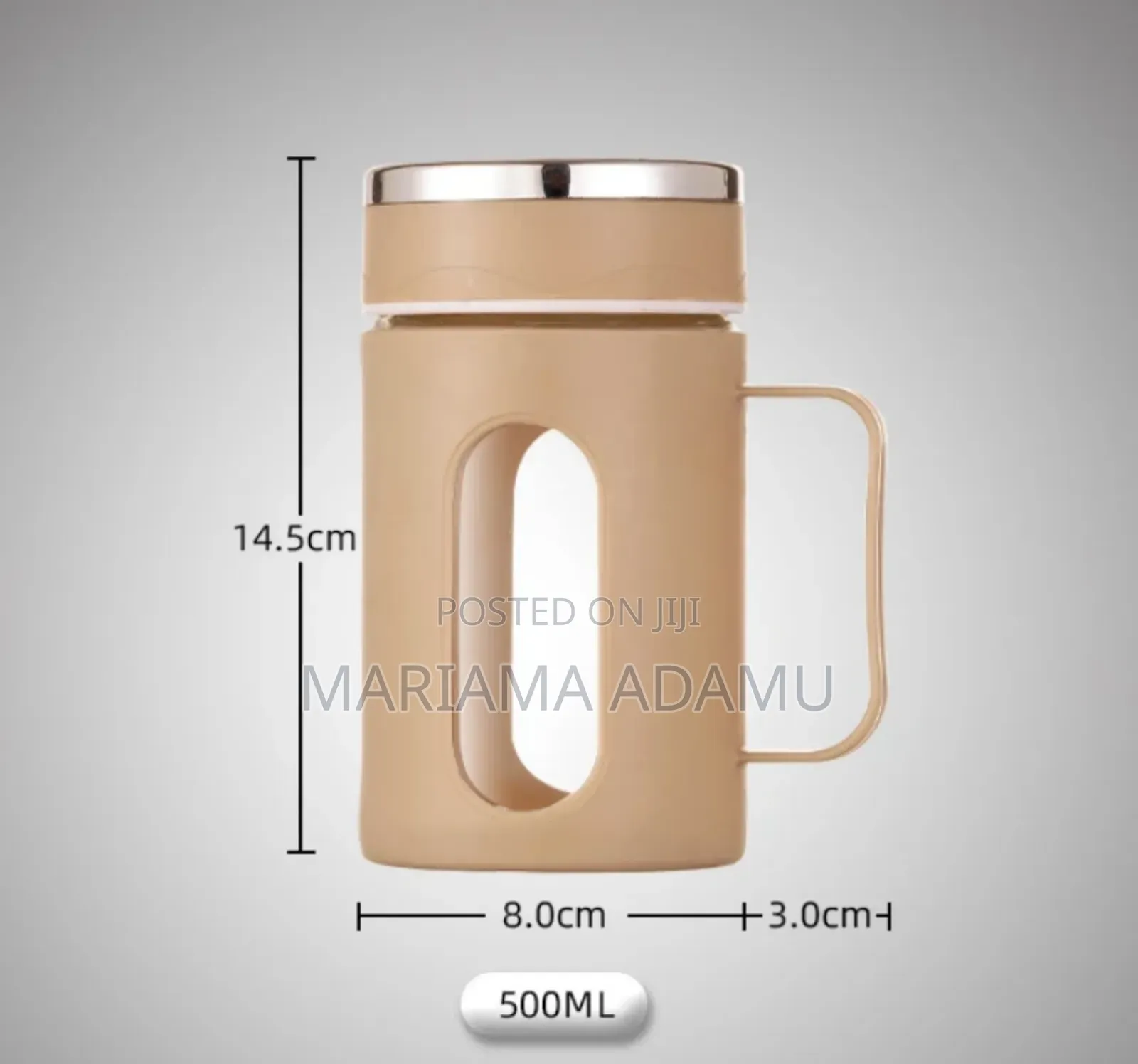 Glass Cup With Cover