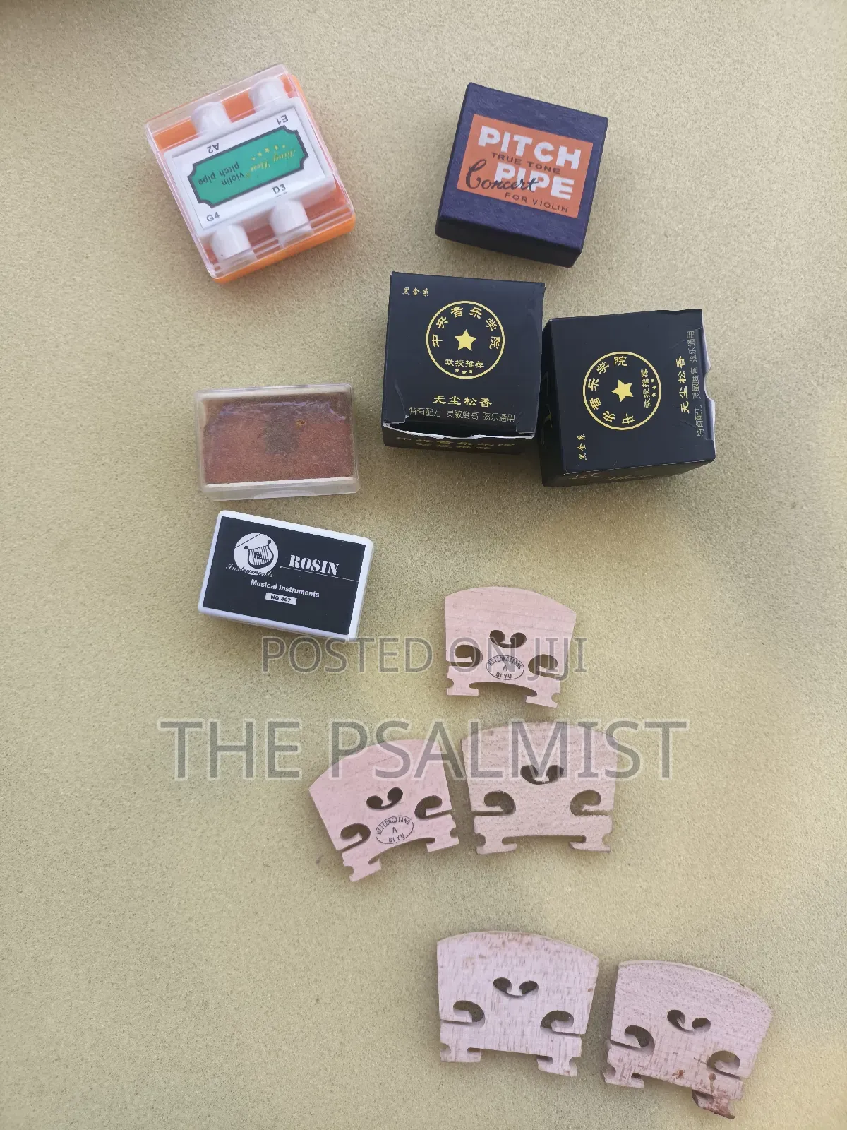 Strings, Bow, Bridge,Rosin, Pick, Capo,.Straps; Tuners,Pitch Pipe Etc