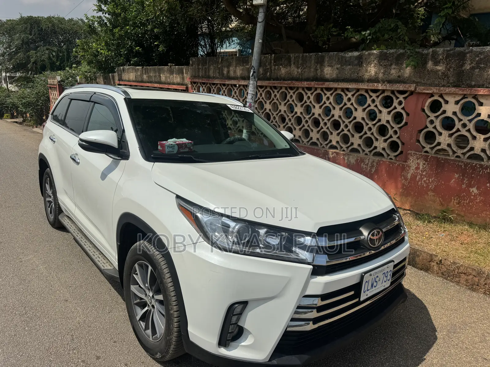 Toyota Highlander XLE 4x2 V6 (3.5L 6cyl 8A) 2018 White