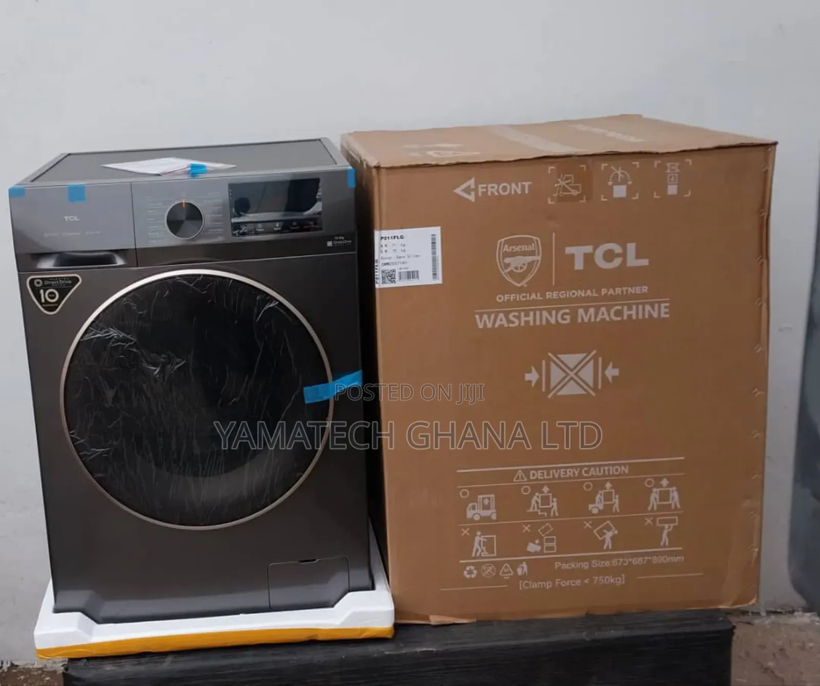 Tcl Front Load Inverter 10.5kg Washer [P211flg]
