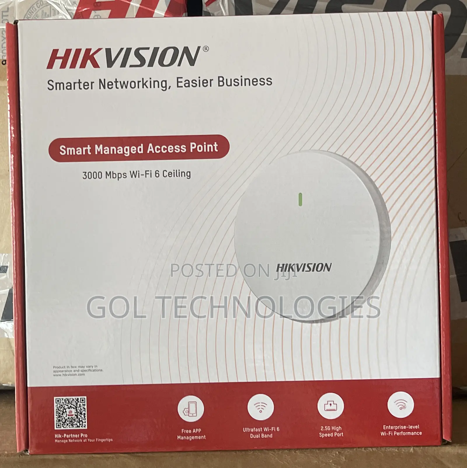 Hikvision Ceiling Access Point 3000 MBPS Wi-Fi 6 Smart Managed Ap