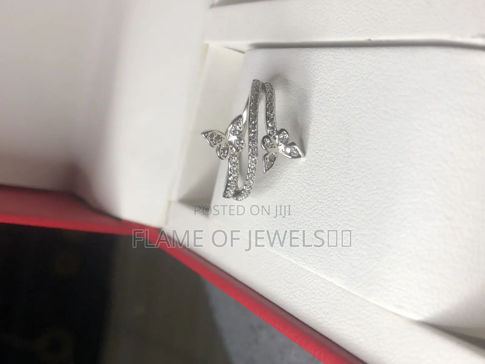 Silver Butterfly Promise Ring