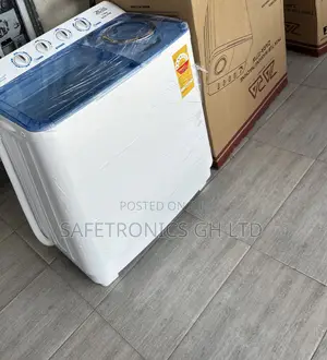 Authentic White/Blue Zara Twintub Semiautomatic 11kg Washer