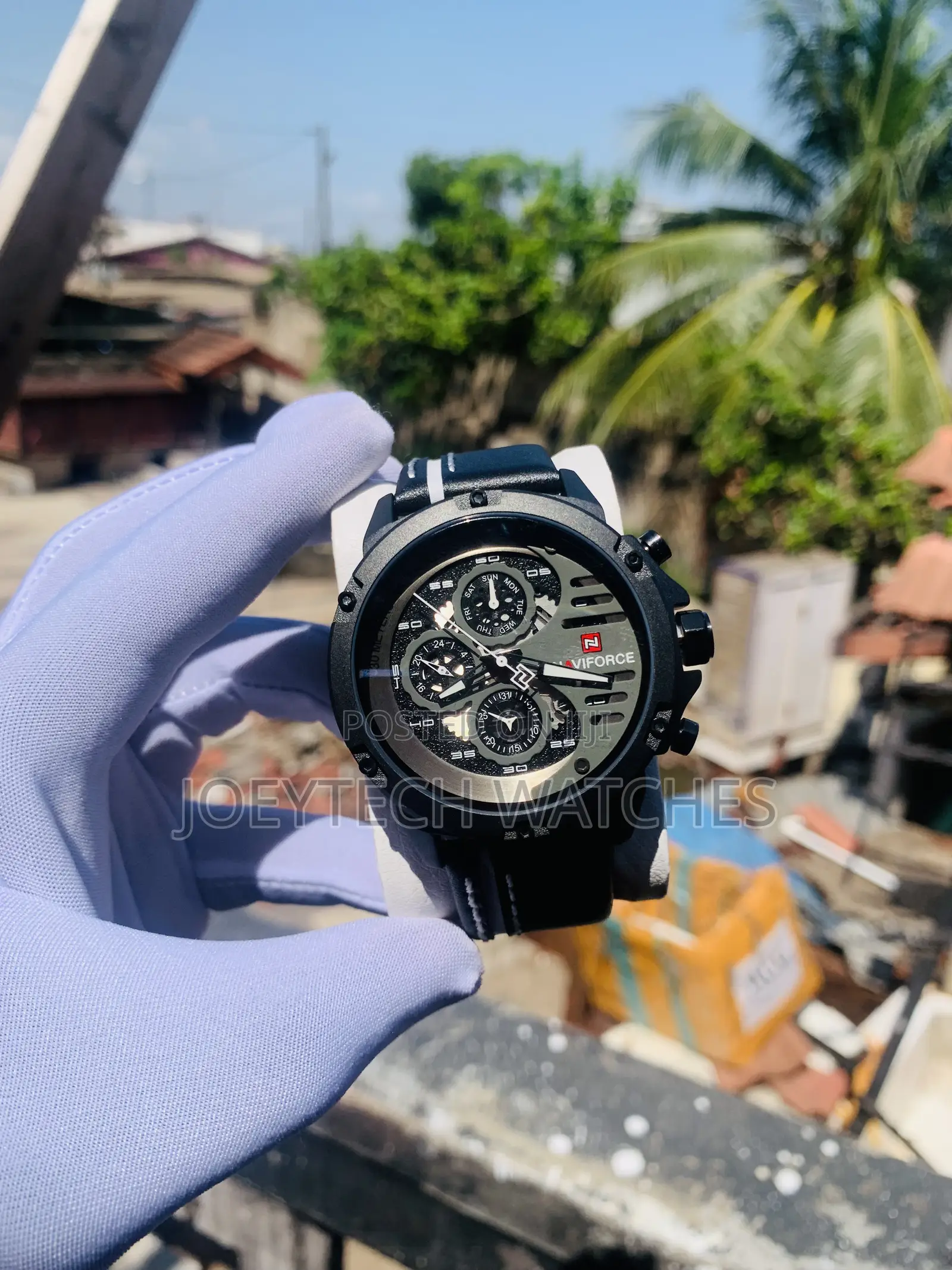 Authentic Naviforce Chronograph Leather Watches in Ghana