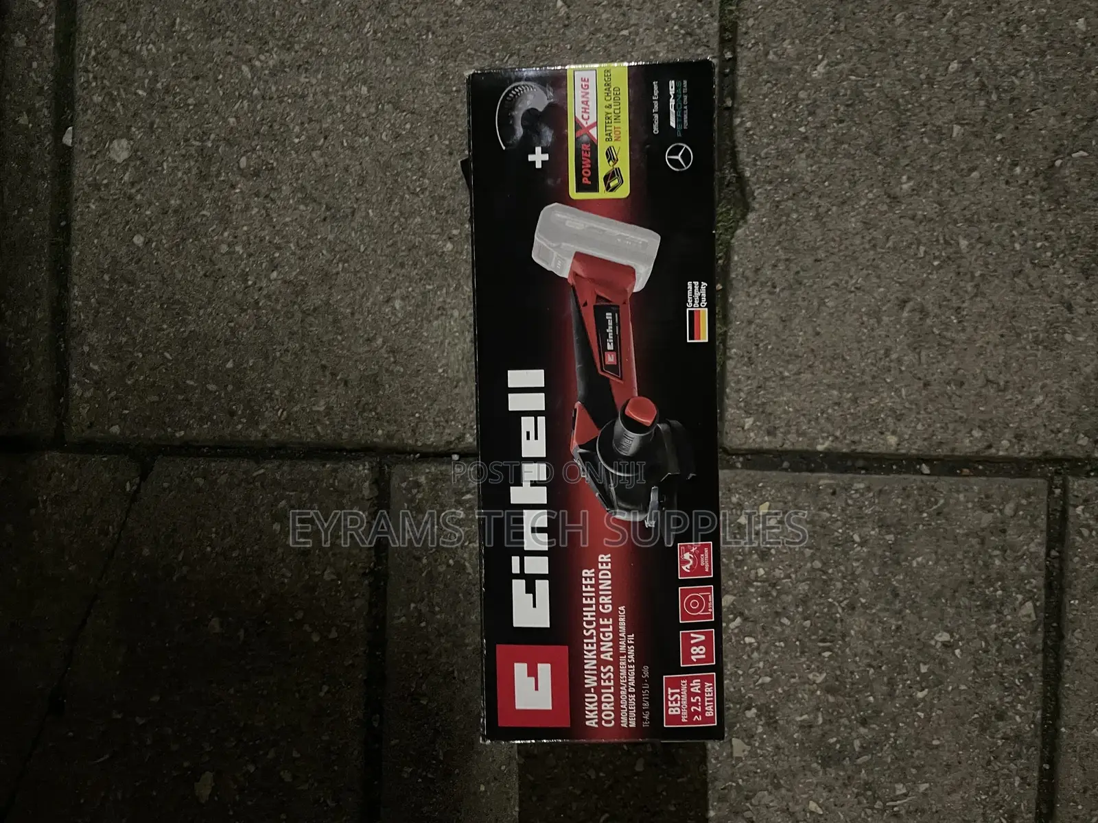 Einhell Cordless Angle Grinder + Battery + Charger