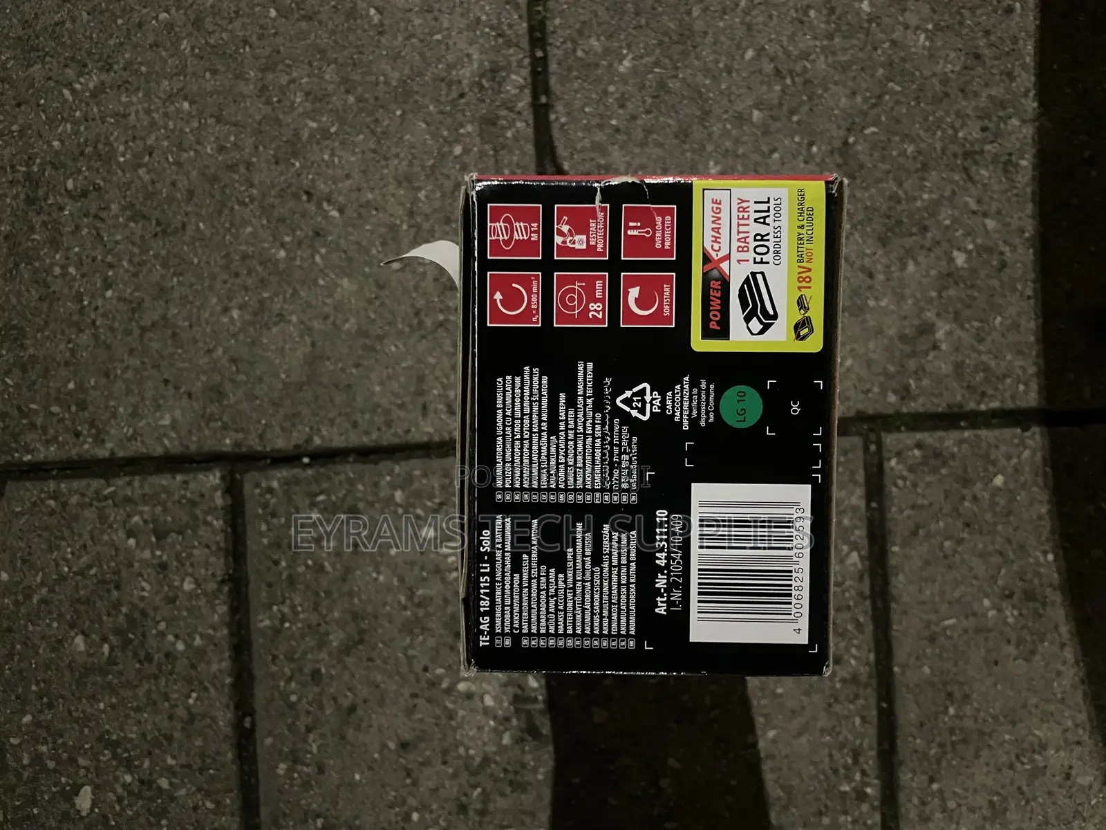 Einhell Cordless Angle Grinder + Battery + Charger