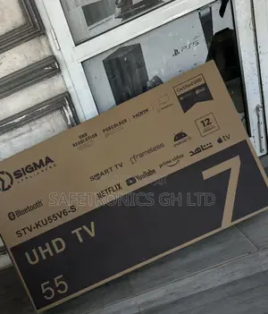 Newly Bulky 55 Inch Smart Led Uhd Sigma Digital Satellite Tv