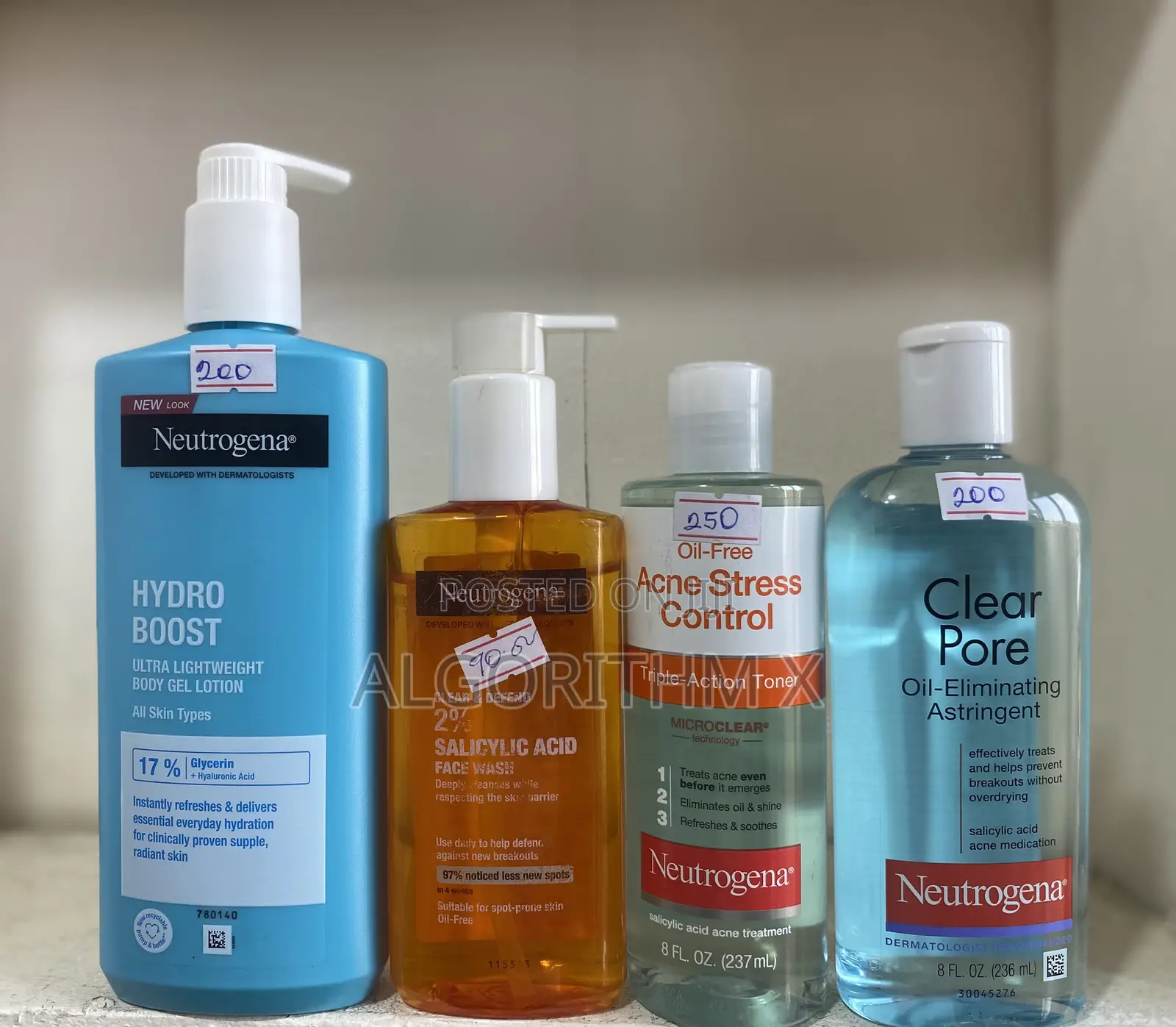 Neutrogena Lotion , Face Cream and Acene Cleanser