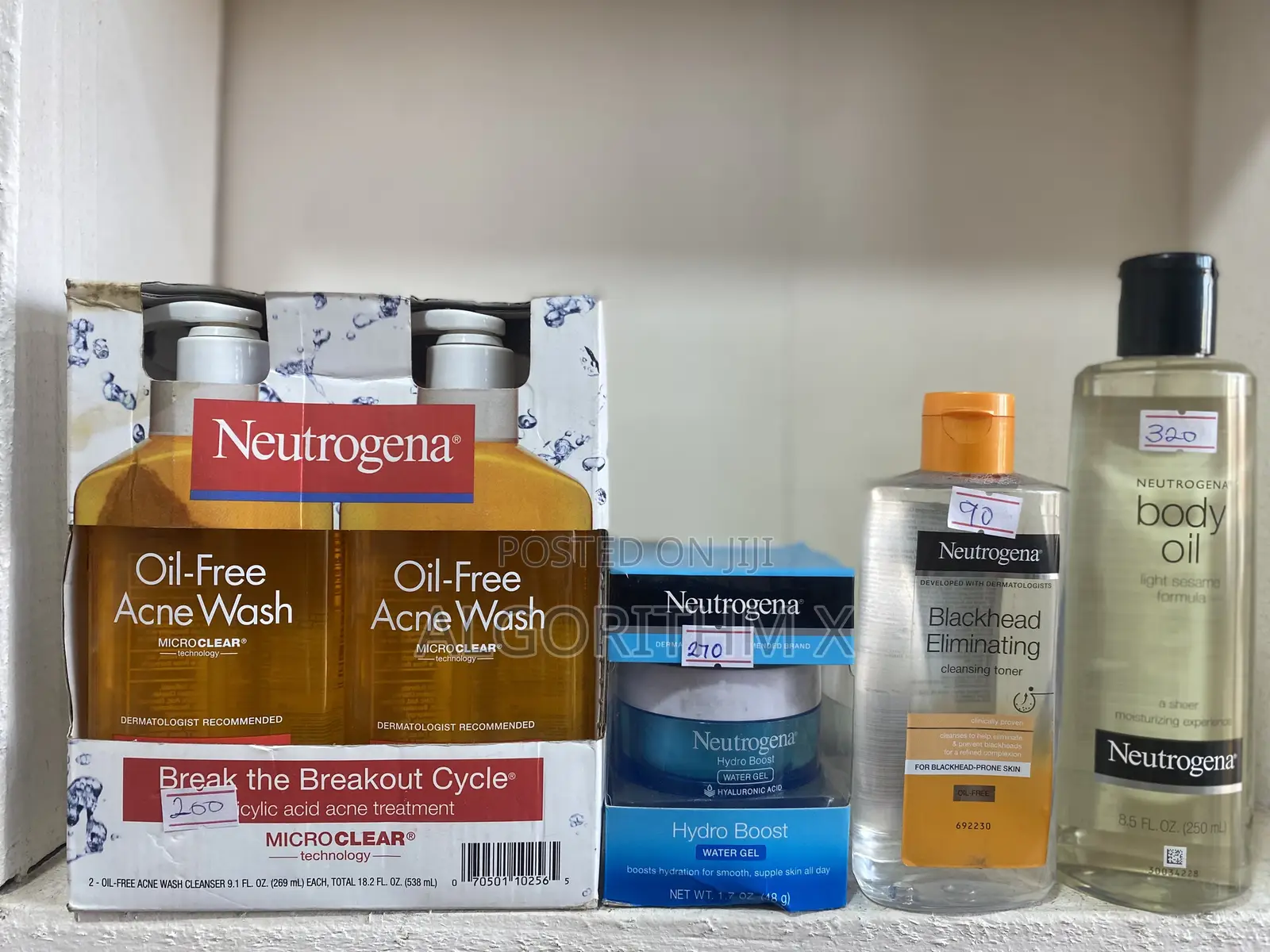 Neutrogena Lotion , Face Cream and Acene Cleanser