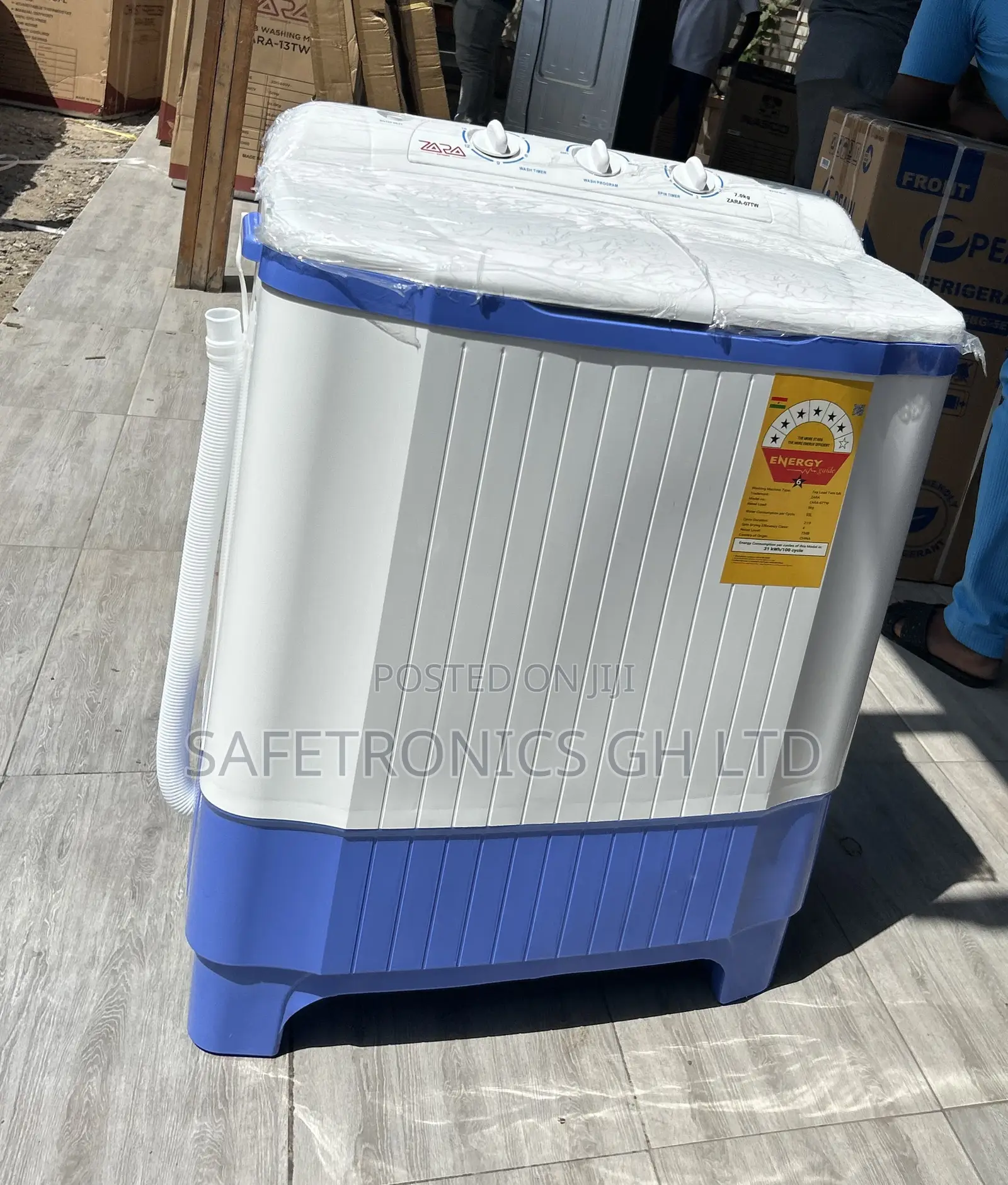 Shop Zara Premium Twintub Semiautomatic 7kg Topload Washingmachine