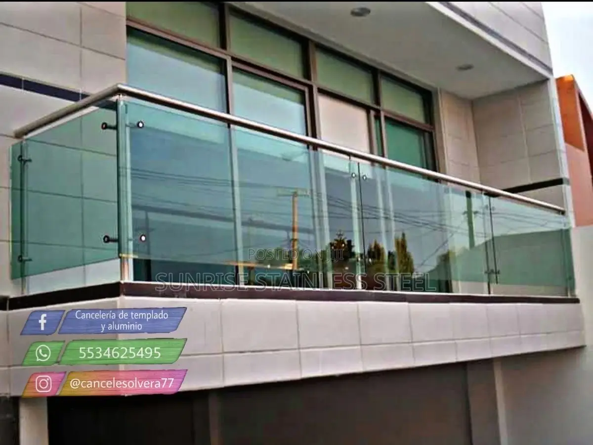 Sunrise Stainless Rail Glass Balustrade