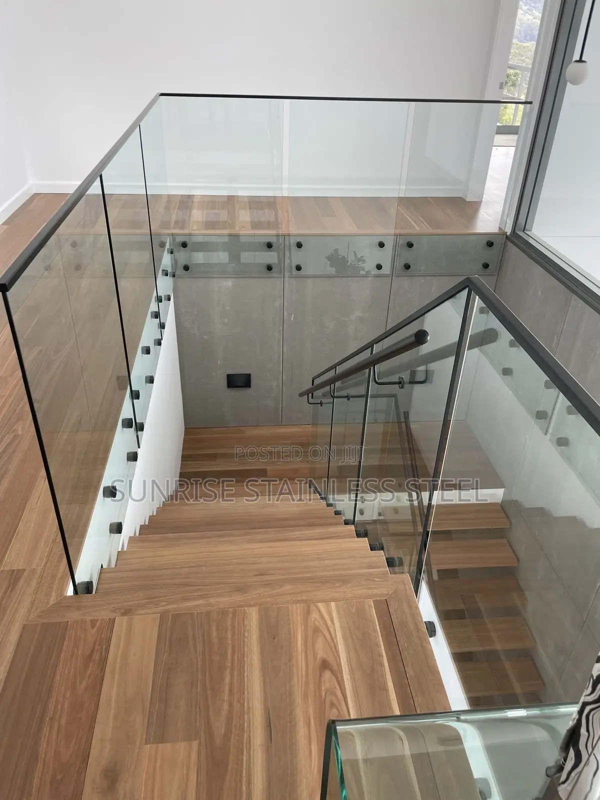 Sunrise Stainless Rail Glass Balustrade
