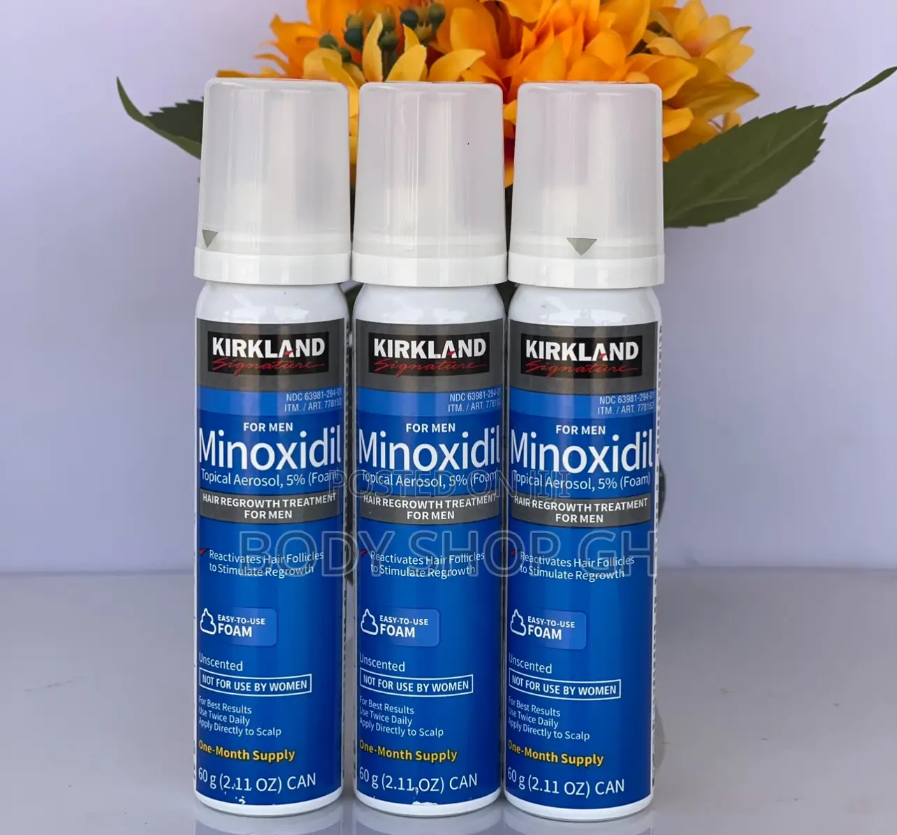 Kirkland Minoxidil Foam for Beard Grow, Hairline and Baldness Regrowth